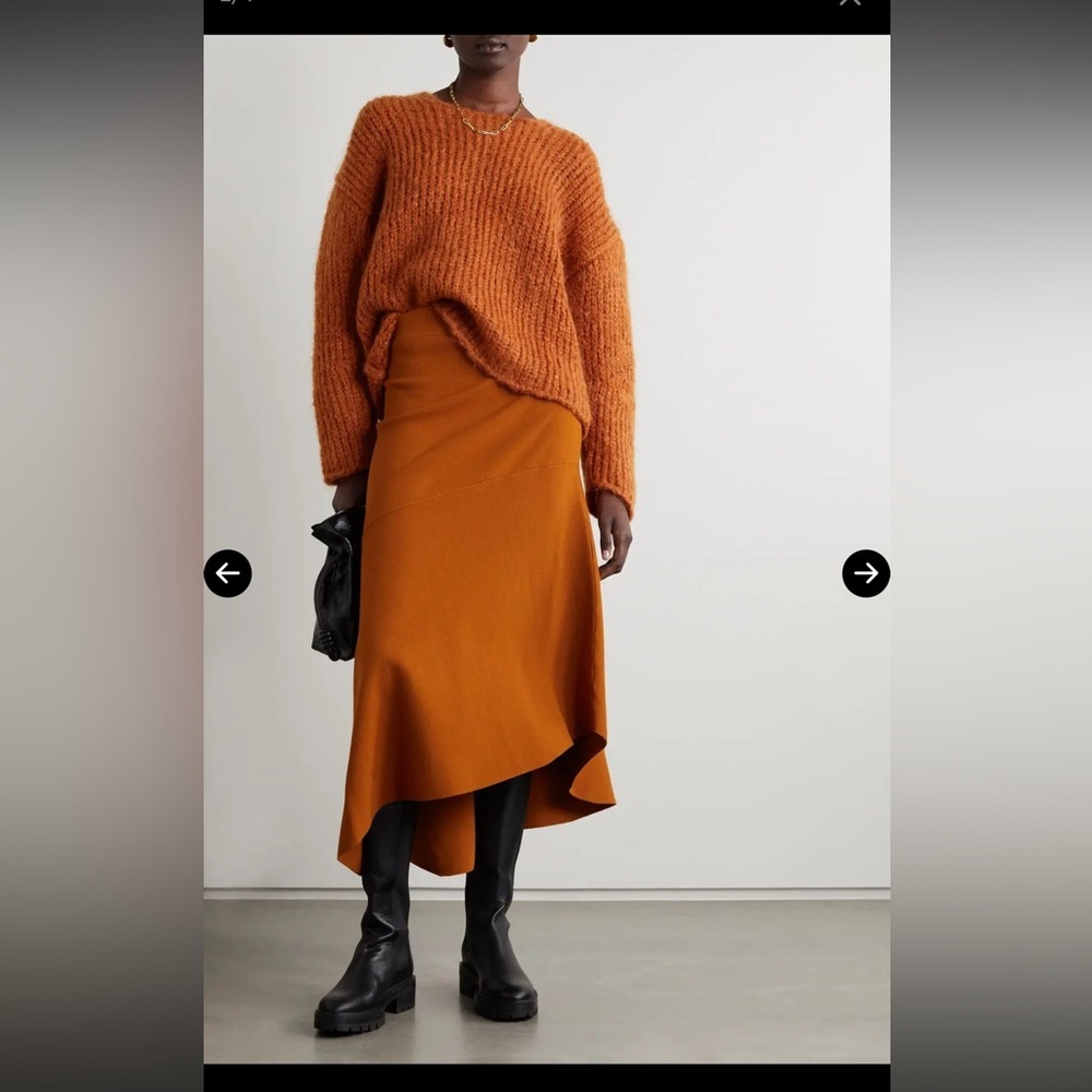 By Malene Birger Vibeca Brushed Ribbed Mohair-Blend Sweater